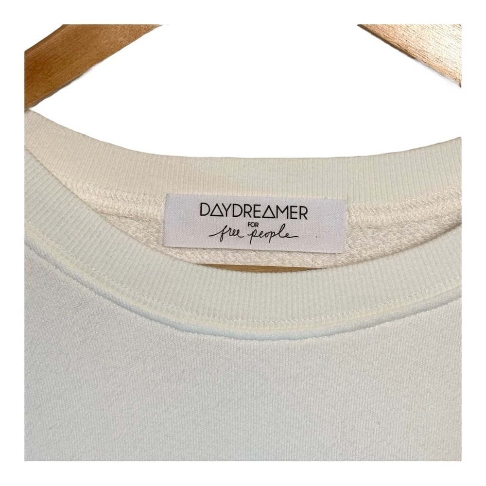 Free People x Daydreamer “Lover” Cotton Crewneck Sweatshirt NWOT - Picture 4 of 6